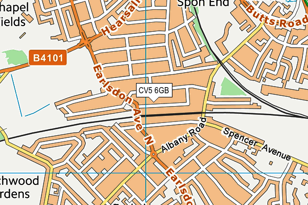 CV5 6GB map - OS VectorMap District (Ordnance Survey) CV5 6GB map - OS VectorMap District (Ordnance Survey)
