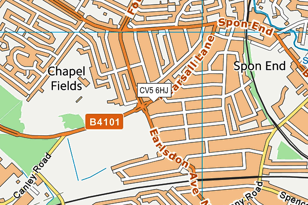 CV5 6HJ map - OS VectorMap District (Ordnance Survey) CV5 6HJ map - OS VectorMap District (Ordnance Survey)