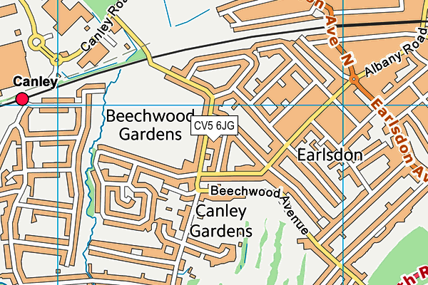 CV5 6JG map - OS VectorMap District (Ordnance Survey) CV5 6JG map - OS VectorMap District (Ordnance Survey)