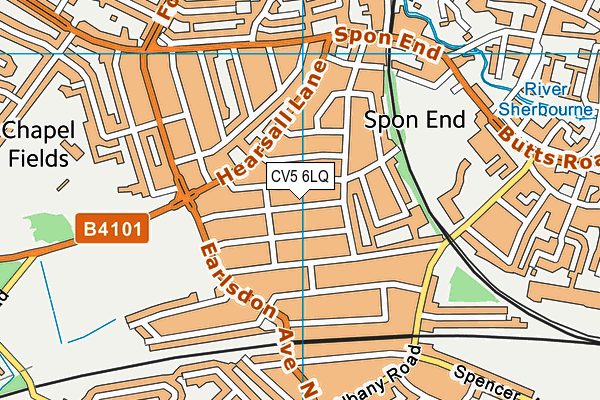 CV5 6LQ map - OS VectorMap District (Ordnance Survey) CV5 6LQ map - OS VectorMap District (Ordnance Survey)