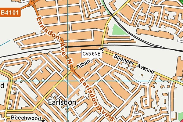 CV5 6NE map - OS VectorMap District (Ordnance Survey) CV5 6NE map - OS VectorMap District (Ordnance Survey)