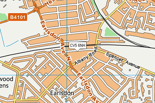 CV5 6NH map - OS VectorMap District (Ordnance Survey) CV5 6NH map - OS VectorMap District (Ordnance Survey)