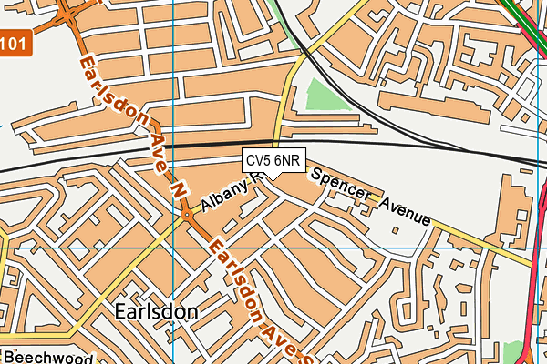 CV5 6NR map - OS VectorMap District (Ordnance Survey) CV5 6NR map - OS VectorMap District (Ordnance Survey)