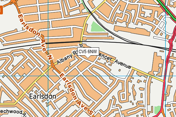 CV5 6NW map - OS VectorMap District (Ordnance Survey) CV5 6NW map - OS VectorMap District (Ordnance Survey)