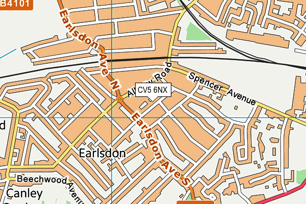 CV5 6NX map - OS VectorMap District (Ordnance Survey) CV5 6NX map - OS VectorMap District (Ordnance Survey)