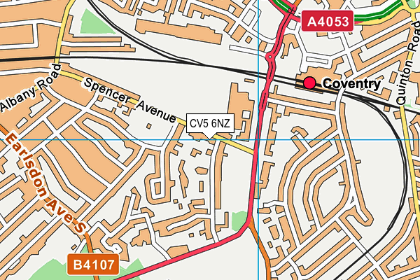 CV5 6NZ map - OS VectorMap District (Ordnance Survey) CV5 6NZ map - OS VectorMap District (Ordnance Survey)
