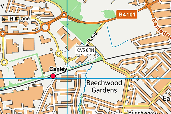 CV5 6RN map - OS VectorMap District (Ordnance Survey) CV5 6RN map - OS VectorMap District (Ordnance Survey)