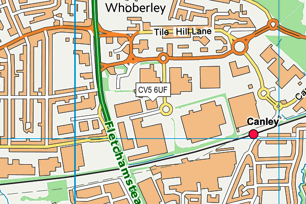 CV5 6UF map - OS VectorMap District (Ordnance Survey) CV5 6UF map - OS VectorMap District (Ordnance Survey)
