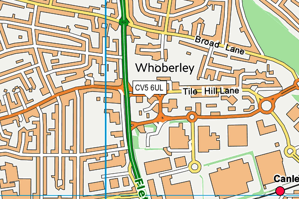 CV5 6UL map - OS VectorMap District (Ordnance Survey) CV5 6UL map - OS VectorMap District (Ordnance Survey)