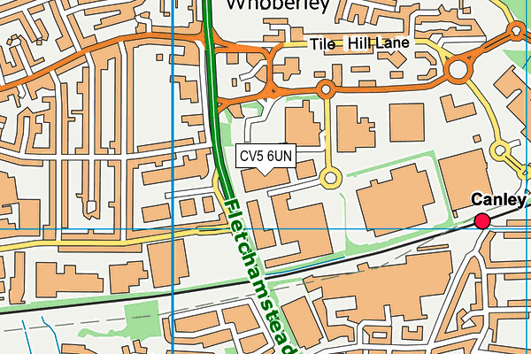CV5 6UN map - OS VectorMap District (Ordnance Survey) CV5 6UN map - OS VectorMap District (Ordnance Survey)