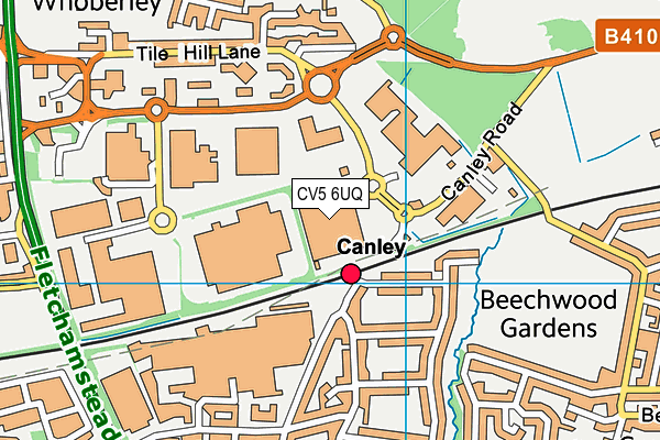 CV5 6UQ map - OS VectorMap District (Ordnance Survey) CV5 6UQ map - OS VectorMap District (Ordnance Survey)
