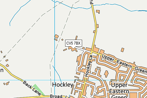 CV5 7BX map - OS VectorMap District (Ordnance Survey) CV5 7BX map - OS VectorMap District (Ordnance Survey)