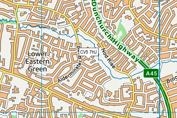 CV5 7HJ map - OS VectorMap District (Ordnance Survey) CV5 7HJ map - OS VectorMap District (Ordnance Survey)