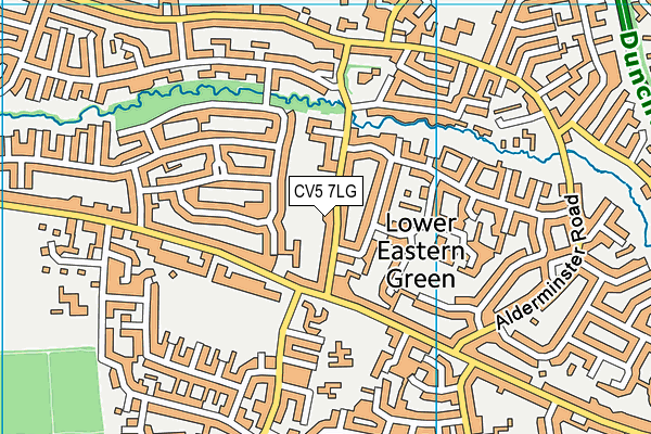 CV5 7LG map - OS VectorMap District (Ordnance Survey) CV5 7LG map - OS VectorMap District (Ordnance Survey)