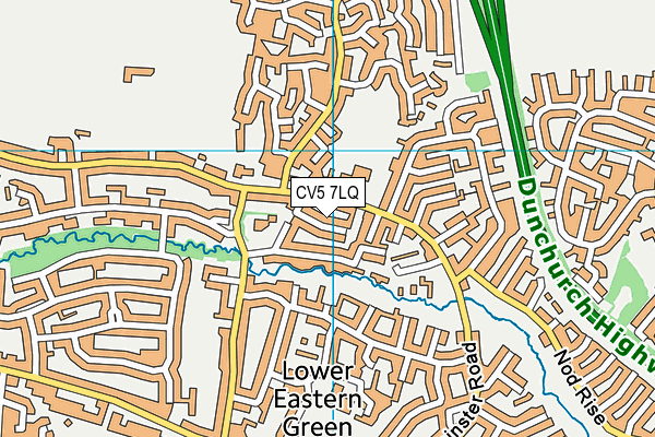 CV5 7LQ map - OS VectorMap District (Ordnance Survey) CV5 7LQ map - OS VectorMap District (Ordnance Survey)