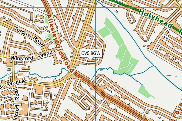 CV5 8GW map - OS VectorMap District (Ordnance Survey) CV5 8GW map - OS VectorMap District (Ordnance Survey)