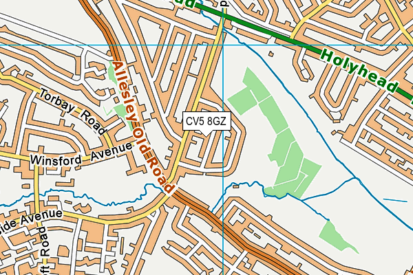 CV5 8GZ map - OS VectorMap District (Ordnance Survey) CV5 8GZ map - OS VectorMap District (Ordnance Survey)