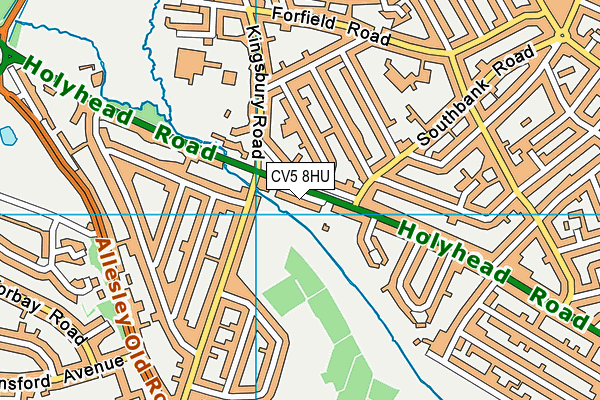 CV5 8HU map - OS VectorMap District (Ordnance Survey) CV5 8HU map - OS VectorMap District (Ordnance Survey)