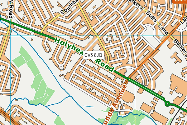 CV5 8JQ map - OS VectorMap District (Ordnance Survey) CV5 8JQ map - OS VectorMap District (Ordnance Survey)