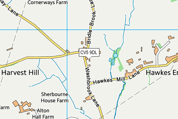 CV5 9DL map - OS VectorMap District (Ordnance Survey) CV5 9DL map - OS VectorMap District (Ordnance Survey)