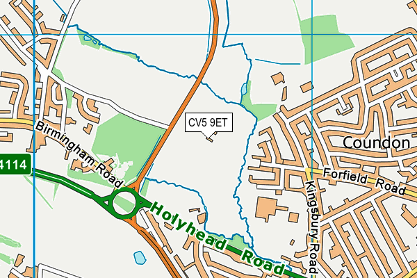CV5 9ET map - OS VectorMap District (Ordnance Survey) CV5 9ET map - OS VectorMap District (Ordnance Survey)