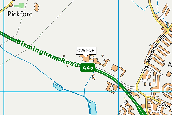CV5 9QE map - OS VectorMap District (Ordnance Survey) CV5 9QE map - OS VectorMap District (Ordnance Survey)