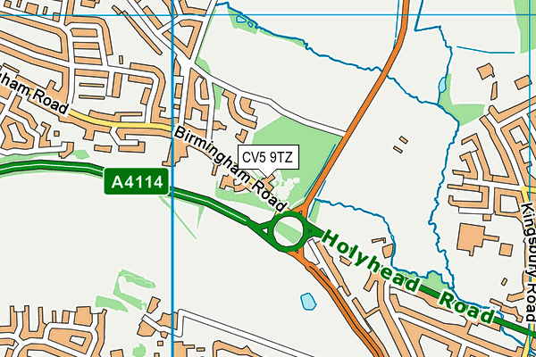 CV5 9TZ map - OS VectorMap District (Ordnance Survey) CV5 9TZ map - OS VectorMap District (Ordnance Survey)