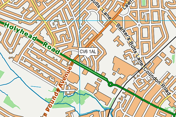 CV6 1AL map - OS VectorMap District (Ordnance Survey) CV6 1AL map - OS VectorMap District (Ordnance Survey)