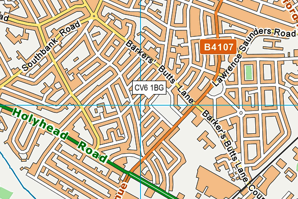 CV6 1BG map - OS VectorMap District (Ordnance Survey) CV6 1BG map - OS VectorMap District (Ordnance Survey)