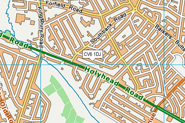 CV6 1DJ map - OS VectorMap District (Ordnance Survey) CV6 1DJ map - OS VectorMap District (Ordnance Survey)