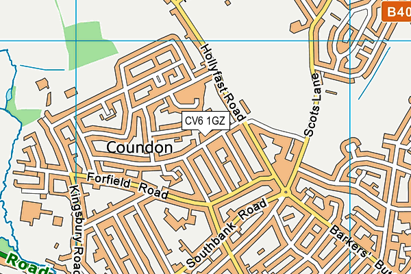 CV6 1GZ map - OS VectorMap District (Ordnance Survey) CV6 1GZ map - OS VectorMap District (Ordnance Survey)