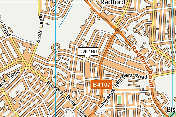 CV6 1HU map - OS VectorMap District (Ordnance Survey) CV6 1HU map - OS VectorMap District (Ordnance Survey)