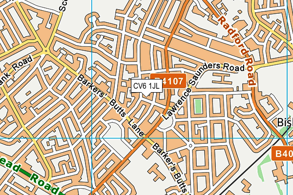 CV6 1JL map - OS VectorMap District (Ordnance Survey) CV6 1JL map - OS VectorMap District (Ordnance Survey)