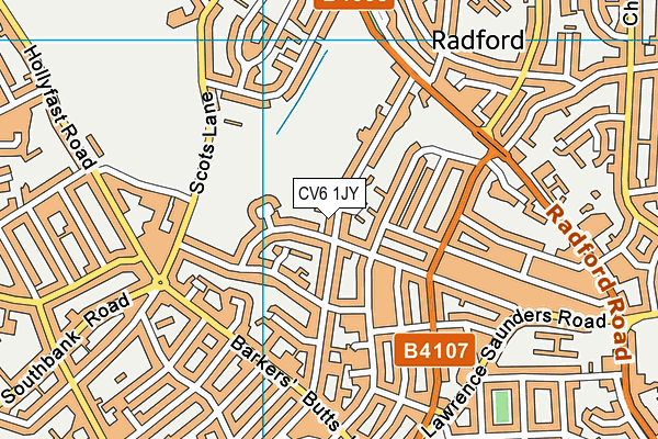 CV6 1JY map - OS VectorMap District (Ordnance Survey) CV6 1JY map - OS VectorMap District (Ordnance Survey)