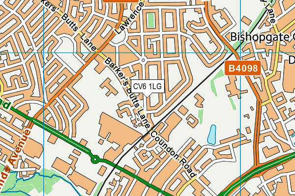 CV6 1LG map - OS VectorMap District (Ordnance Survey) CV6 1LG map - OS VectorMap District (Ordnance Survey)
