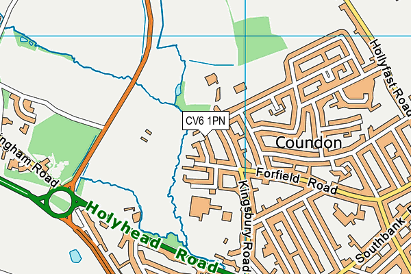 CV6 1PN map - OS VectorMap District (Ordnance Survey) CV6 1PN map - OS VectorMap District (Ordnance Survey)