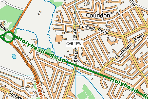 CV6 1PW map - OS VectorMap District (Ordnance Survey) CV6 1PW map - OS VectorMap District (Ordnance Survey)