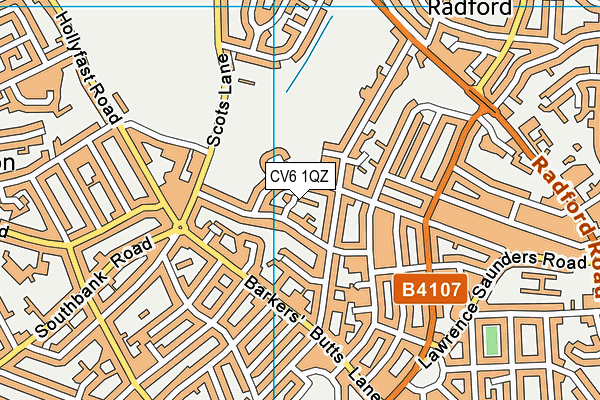 CV6 1QZ map - OS VectorMap District (Ordnance Survey) CV6 1QZ map - OS VectorMap District (Ordnance Survey)