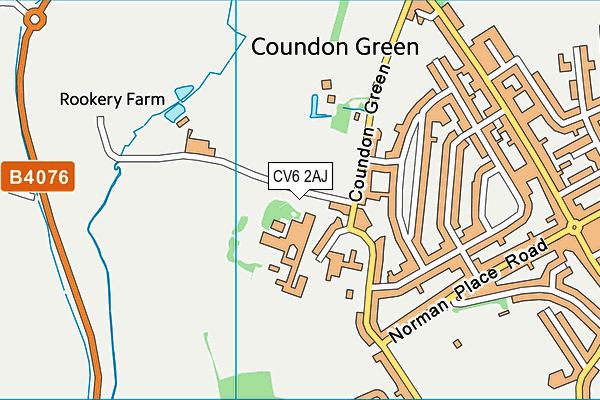 CV6 2AJ map - OS VectorMap District (Ordnance Survey) CV6 2AJ map - OS VectorMap District (Ordnance Survey)