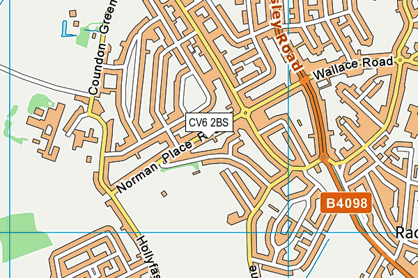 CV6 2BS map - OS VectorMap District (Ordnance Survey) CV6 2BS map - OS VectorMap District (Ordnance Survey)