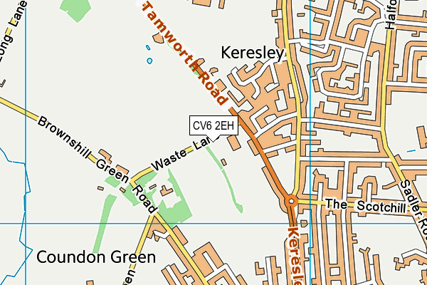 CV6 2EH map - OS VectorMap District (Ordnance Survey) CV6 2EH map - OS VectorMap District (Ordnance Survey)