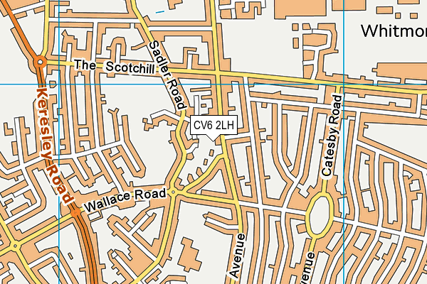 CV6 2LH map - OS VectorMap District (Ordnance Survey) CV6 2LH map - OS VectorMap District (Ordnance Survey)