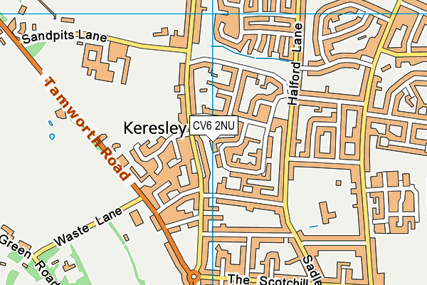 CV6 2NU map - OS VectorMap District (Ordnance Survey) CV6 2NU map - OS VectorMap District (Ordnance Survey)