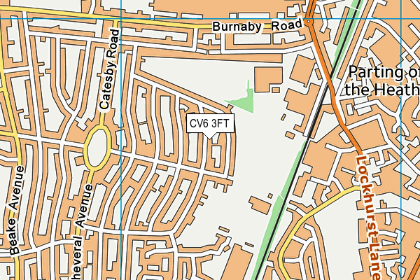CV6 3FT map - OS VectorMap District (Ordnance Survey) CV6 3FT map - OS VectorMap District (Ordnance Survey)
