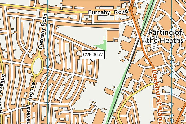 CV6 3GW map - OS VectorMap District (Ordnance Survey) CV6 3GW map - OS VectorMap District (Ordnance Survey)
