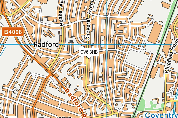 CV6 3HB map - OS VectorMap District (Ordnance Survey) CV6 3HB map - OS VectorMap District (Ordnance Survey)