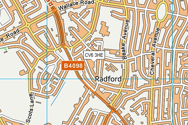 CV6 3HE map - OS VectorMap District (Ordnance Survey) CV6 3HE map - OS VectorMap District (Ordnance Survey)