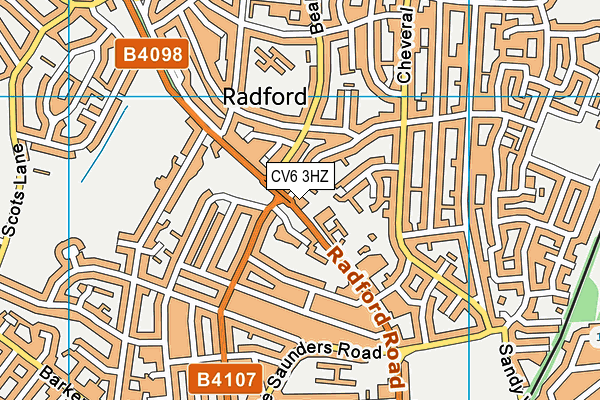 CV6 3HZ map - OS VectorMap District (Ordnance Survey) CV6 3HZ map - OS VectorMap District (Ordnance Survey)