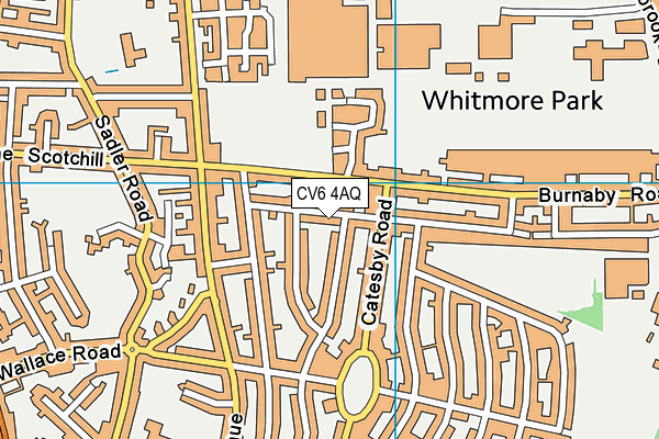 CV6 4AQ map - OS VectorMap District (Ordnance Survey) CV6 4AQ map - OS VectorMap District (Ordnance Survey)