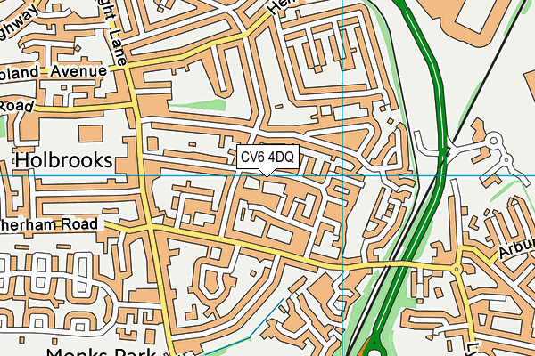 CV6 4DQ map - OS VectorMap District (Ordnance Survey) CV6 4DQ map - OS VectorMap District (Ordnance Survey)